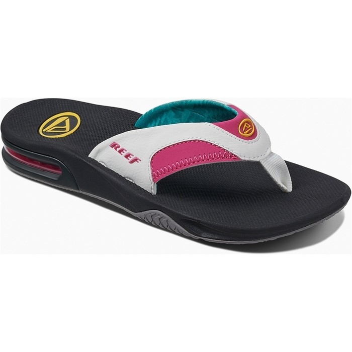 Reef Womens Fanning Flip Flops Bright Night RF001626 Footwear